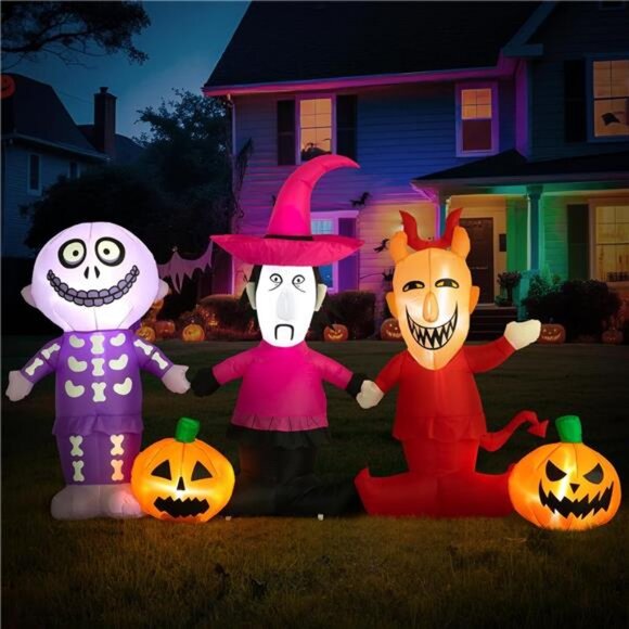 5Ft Halloween Inflatable Yard Decoration Outdoor Blow Up Yard Fun Decor - Picture 1 of 7